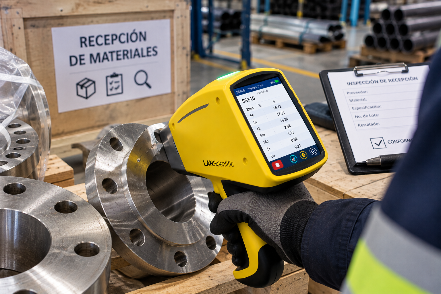 TRUEX para recepción y verificación de materiales